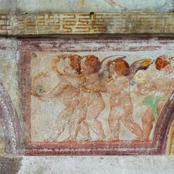 Fresco on a building — Cannobio, Italy.