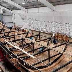 Rear half of the boat (under reconstruction)