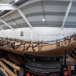 Panoramic view of the boat (under reconstruction)