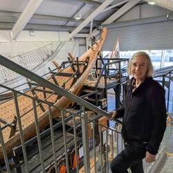 Front half of the boat (under reconstruction)