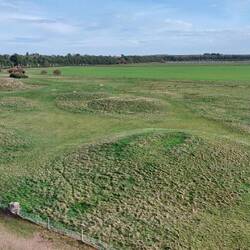 Royal Burial Ground (from the viewing tower), showing the King's Mound