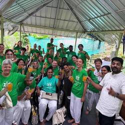 The Ayurveda group makes tea