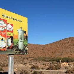 Marokkanische Kaffee-Werbung ...