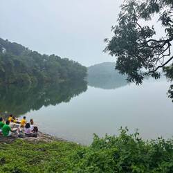 Sitting by the Neyya dam