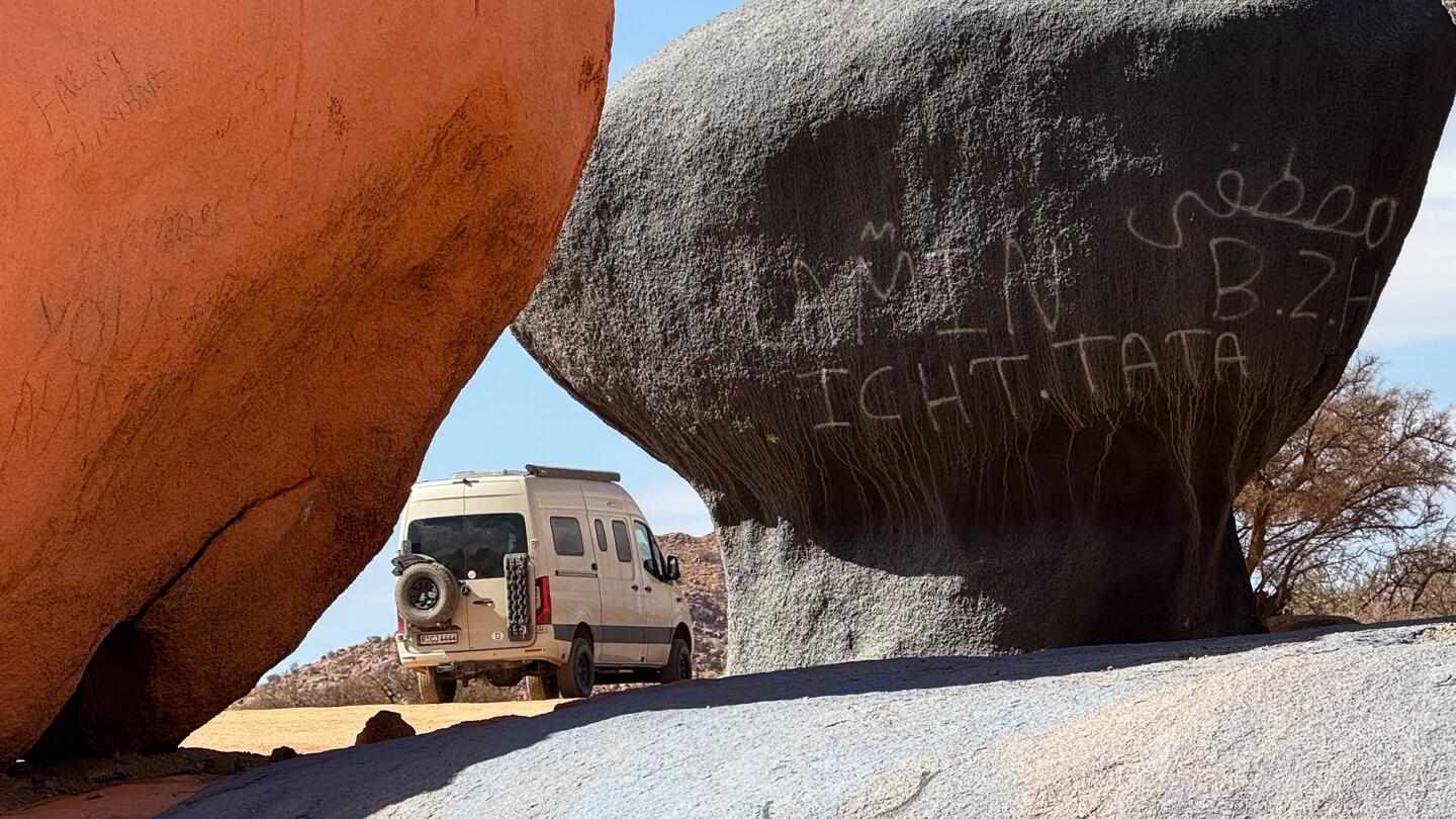 Unser erstes heutiges Ziel sind die Roches Peintes