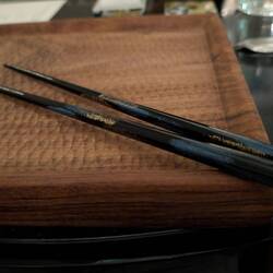 Then we were presented with a box of unique chopsticks to choose from: like Harry Potter Asian style