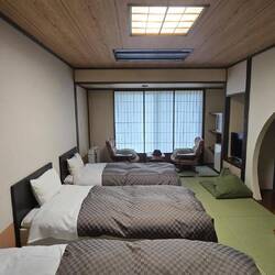 Our room at Ginzan Onsen, traditional yet luckily no futon (they suck)