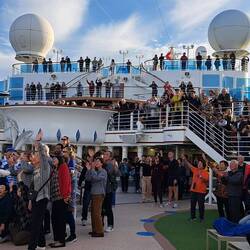 Sailaway party -- huge attendance!