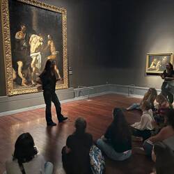 Mathilde commente les tableaux de CapodiMonte