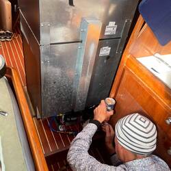 Fridge update: after many attempts Marc gave up on the fridge. We are ok living without one for now