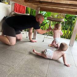 Manchmal darf auch Falk krabbeln 😅