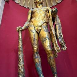 Herkules in vergoldeter Bronze