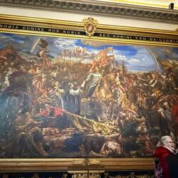 Über 4 m misst dieses Monumentalwerk. Es zeigt die Schlacht gegen die Türken vor Wien.