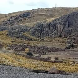 An ancient settlement across our campsite