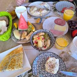 Frühstück im Minos Boutique Hotel