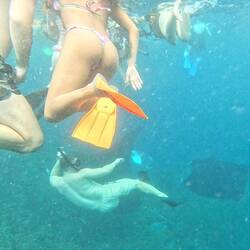 Sadly the spell was often broken by getting another’s flipper in my face, or elbow jab in my side