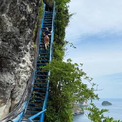 Climbing back up was a lot harder!