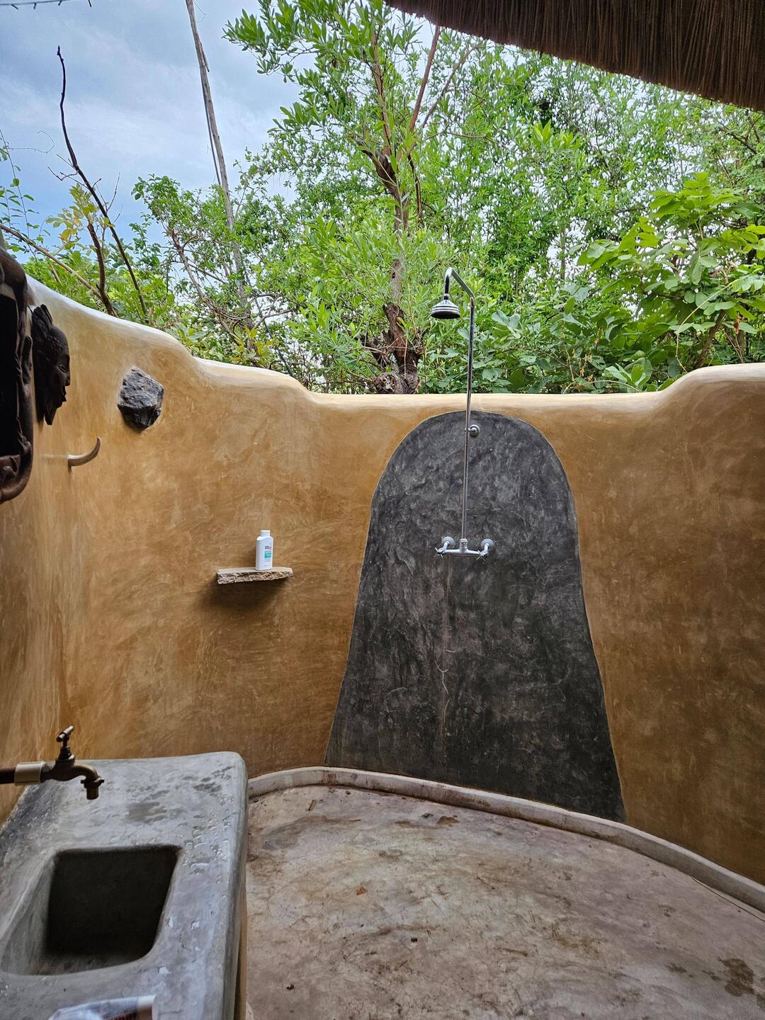 Duschen macht hier richtig Spaß