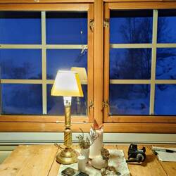 15 Uhr Kaffee trinken im Dämmerlicht