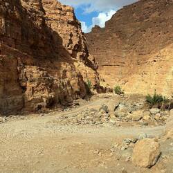 wir fahren den Weg wieder zurück - raus aus der Schlucht und schon ...