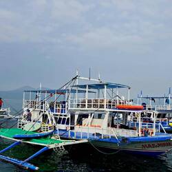Das traditionelle philippinische Bangka-Boot.