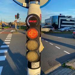 Veloampel mit Countdown-Anzeige