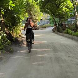 After Yoga ride back to villa...