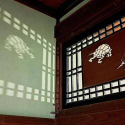 A pretty transom in one of the Samurai homes.