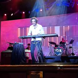 Evening entertainment: he's playing something called a vibraphone. It & he he are amazing!