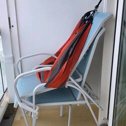 Sturmvorbereitung auf dem Balkon