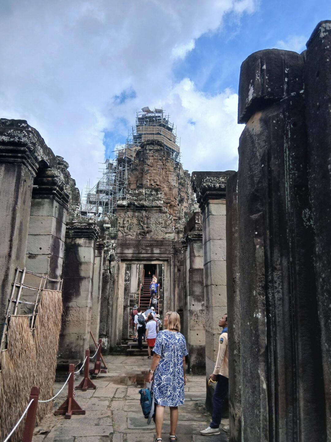 At the Bayon temple before the rain