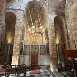Inside the littler church tucked beside the Cathedral