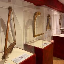 Greek musical instruments at the museum