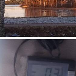 Klar und kalt ist es gewesen, aber die Sonne kommt durch