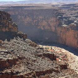 Oben angekommen werden wir mit einer tollen Aussicht belohnt