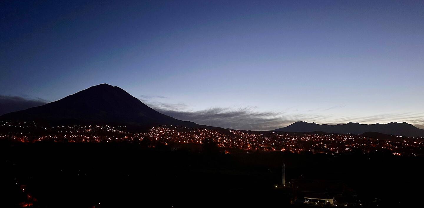 Irgendwann gegen 4.30 ein Blick aus dem Fenster