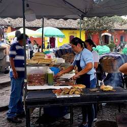 Hier wird unser Imbiss zubereitet
