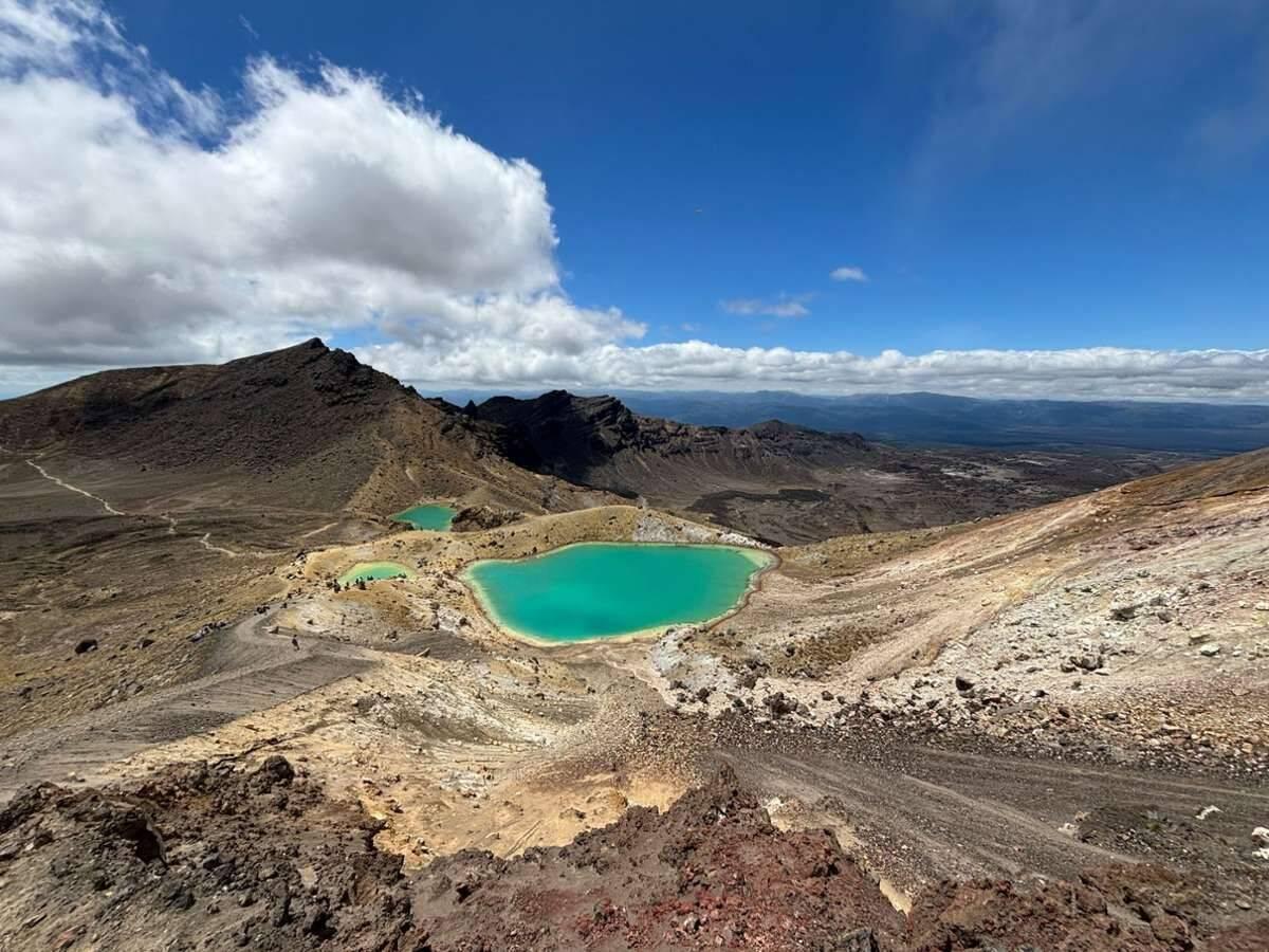 Auf dem Tongariro Alpine Crossing Trail