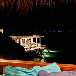 View from dinner ...