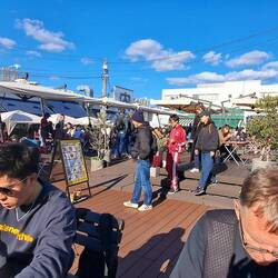 Our lunchtime 'dining room '.