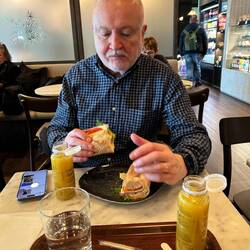 Första stoppet - lunch på Arlanda terminal 2