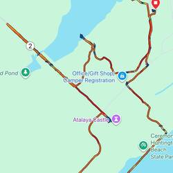 Unser Weg im Park (wir haben auch die beiden Campgrounds begutachtet !