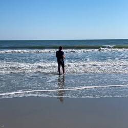 Am Nachmittag auch am Strand, super Wetter 24 Grad 🥰