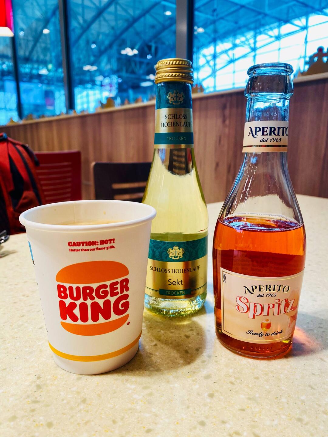 Kleines Flughafengedeck