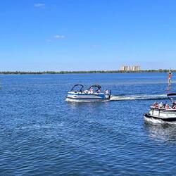 Picnic pontoons are very popular down here