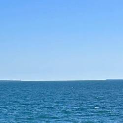 This is how the Boca Grande Pass looks from 5 miles out in the Gulf