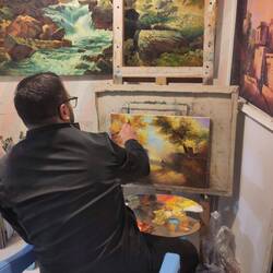 In Afghanistan's capital, many artists have an opportunity to paint and sell their art