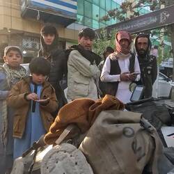 Ghazni. Two minutes parked and we're the attraction in town.