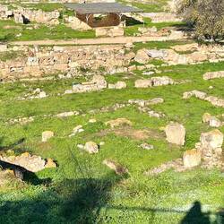 Remnants on the hill up to the Acropolis