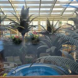 Blick in die Ruhezone des Spabereiches